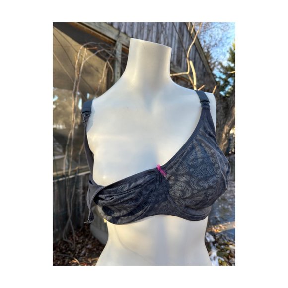 Anita 34H Nursing Bra Unlined Underwire Grey - Picture 7 of 9
